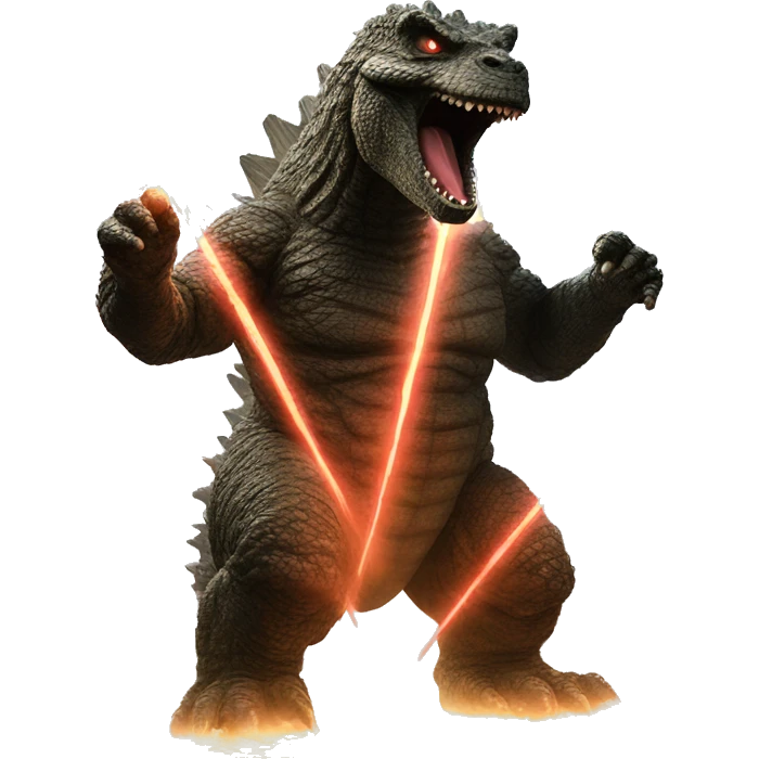 GODZILLA shoots lasers emoji