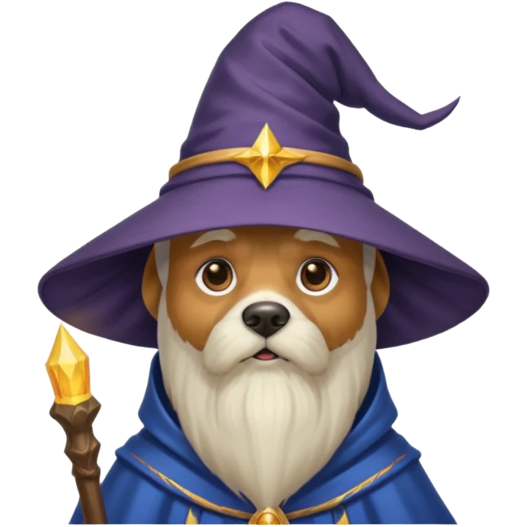 Dog wizard emoji