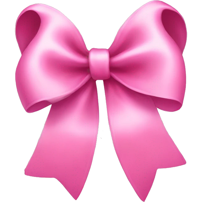 Pink bow emoji