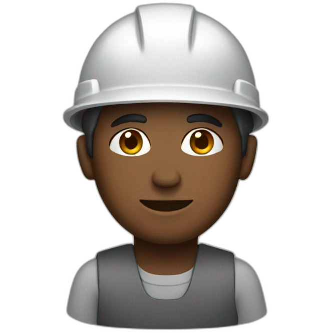 Worker with Instagram  emoji