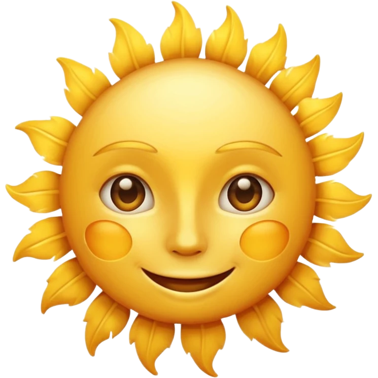 sun face emoji