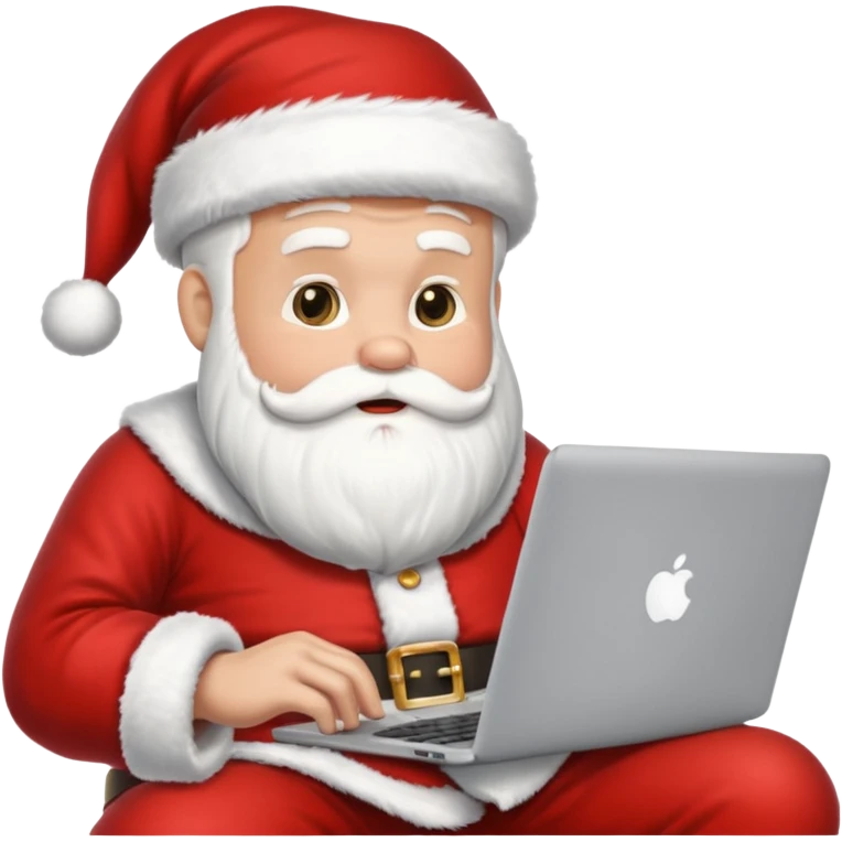 santa god with laptop emoji