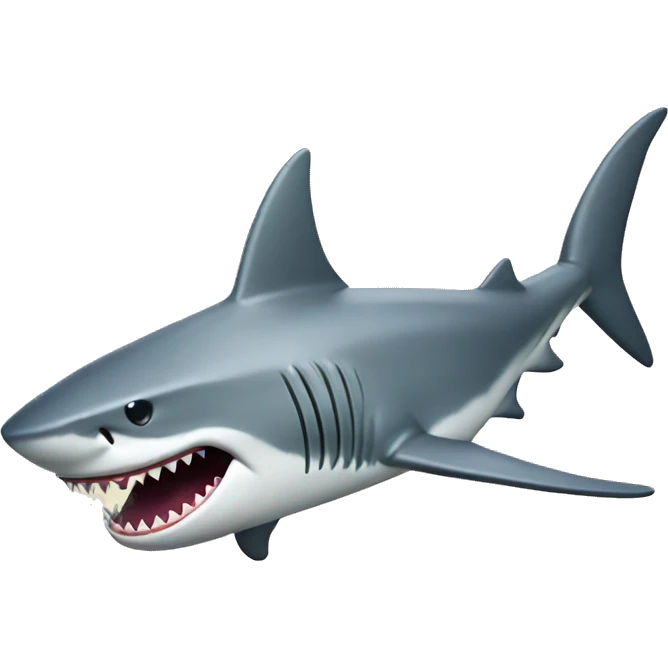 Shark with gun emoji