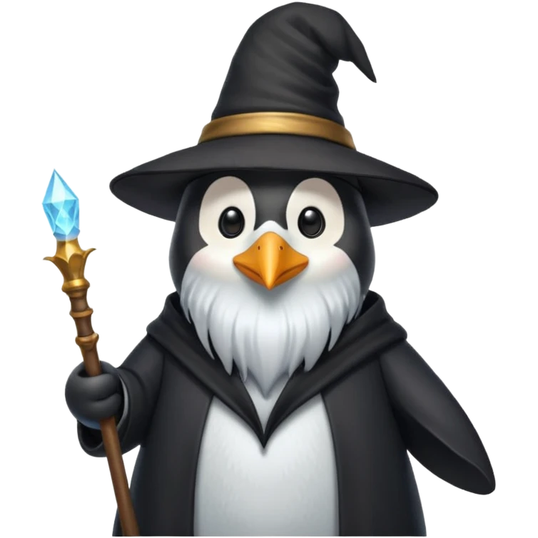 Penguin Wizard emoji
