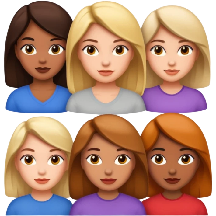 Strong but beautiful women emoji