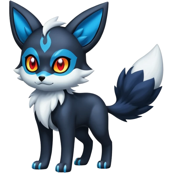 Shiny Litten-Umbreon-Absol-Hybrid (full body) emoji