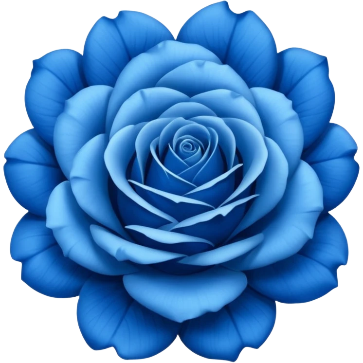 Rosa azul emoji