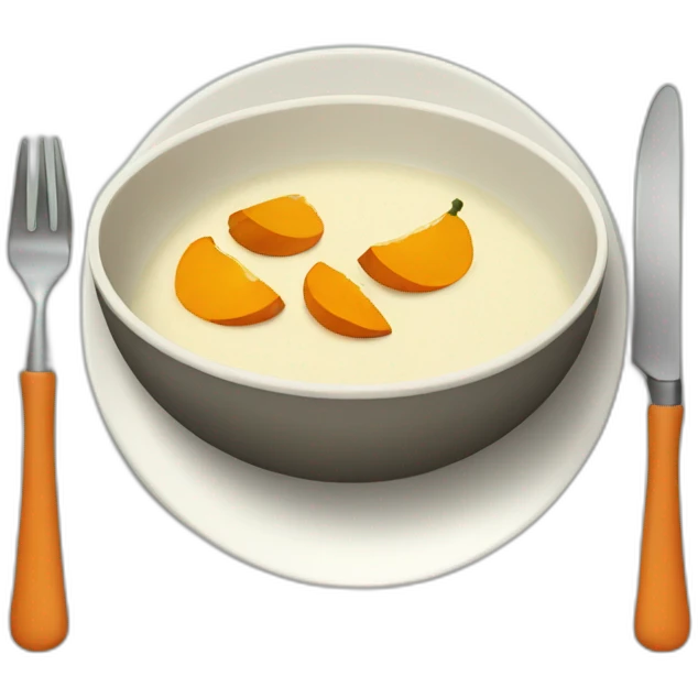 Assiette de citrouille emoji