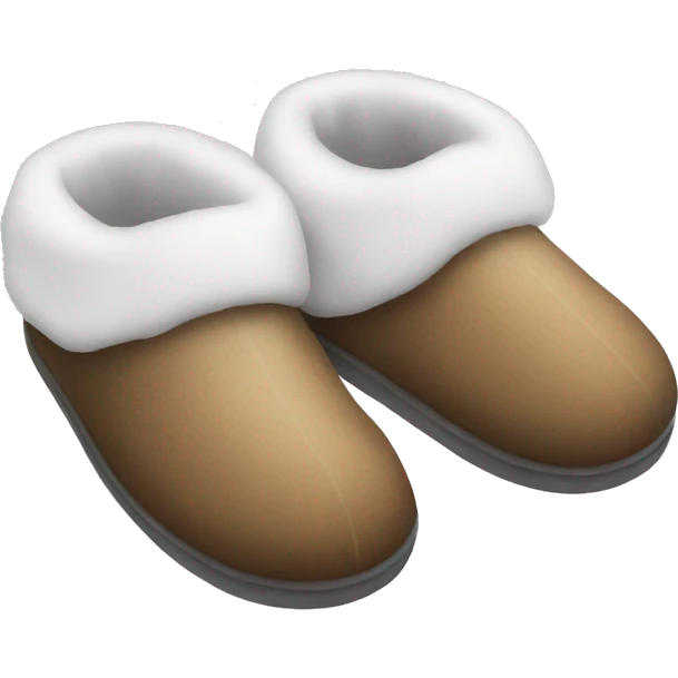 Winter slippers emoji