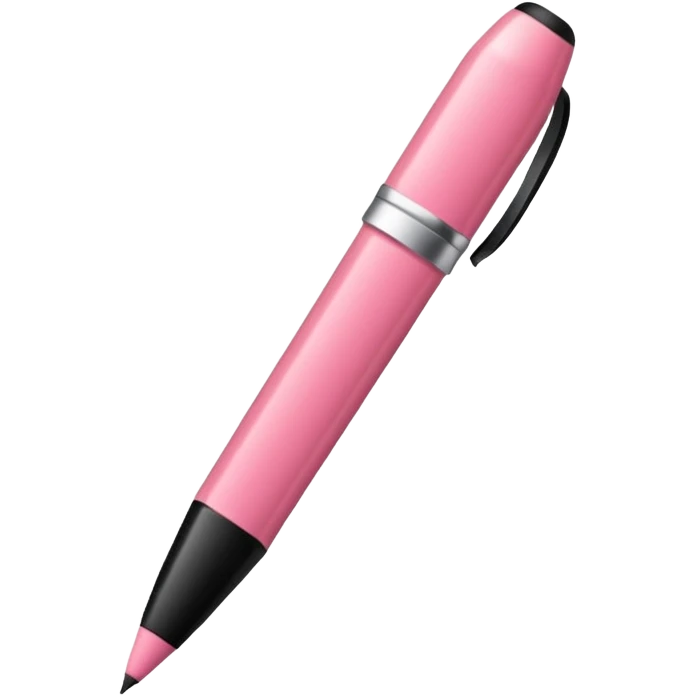 crée moi une liste avec un stylo en rose claire dégradé rose foncé emoji