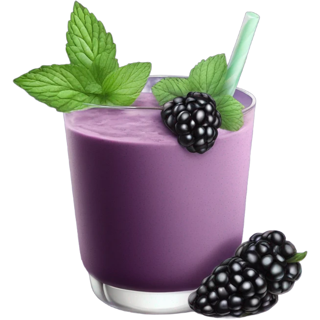 Smoothy blackberry emoji