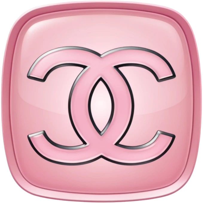 light pink chanel logo without background emoji