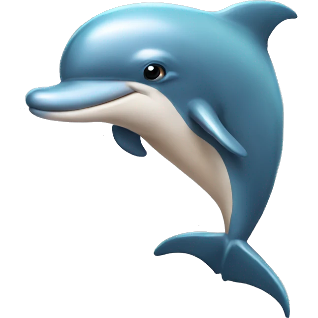 Dolphin wearing a Halloween sweater ￼ emoji