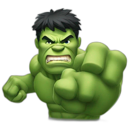 Hulk waving emoji
