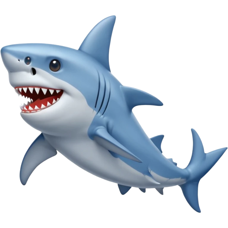 Shark with blue shoes 
 emoji