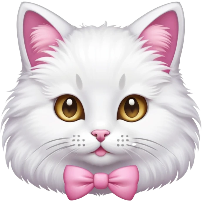 cat with a pink bow emoji