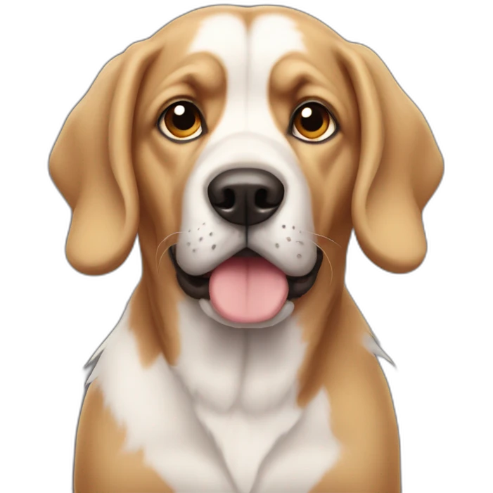 Guilty looking dog emoji
