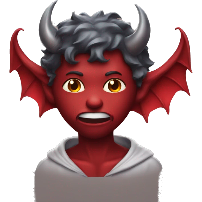 Devil with halo bloing love kisses  emoji