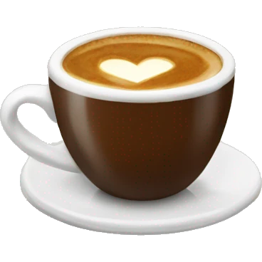 Espresso with a heart emoji