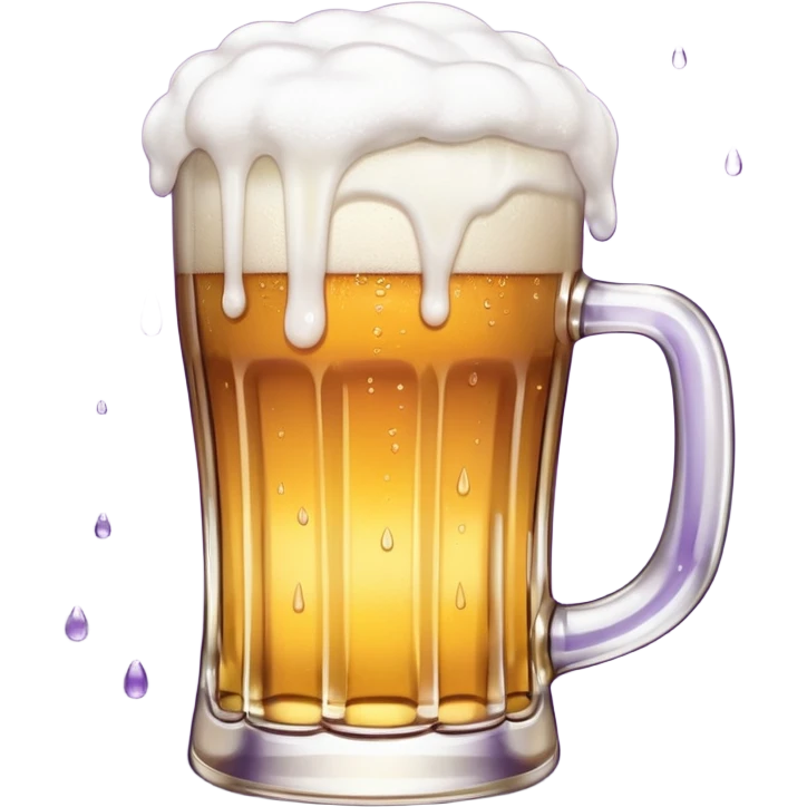 beer white and purple emoji