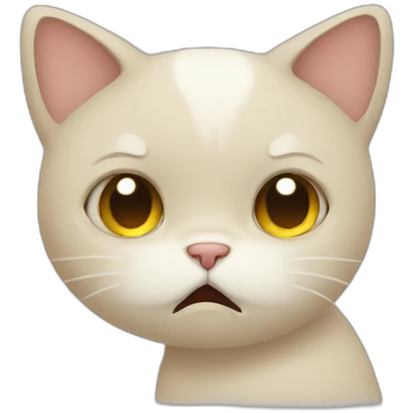 sad cat crying emoji