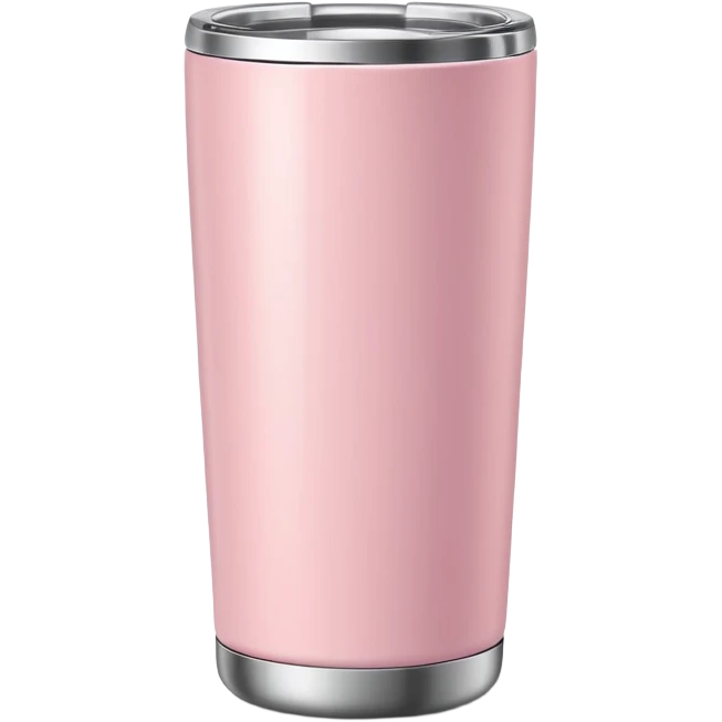 Light pink tumbler without face emoji