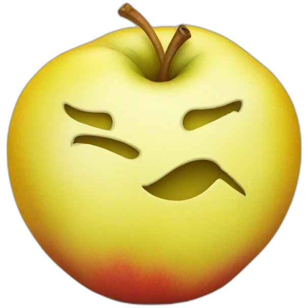 Pomme jaune emoji