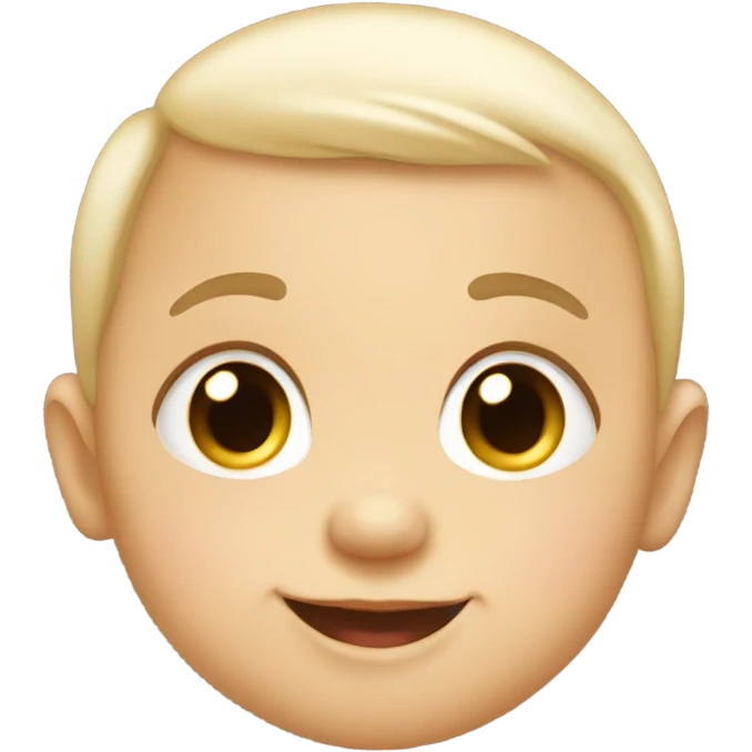 Baby with a big head emoji