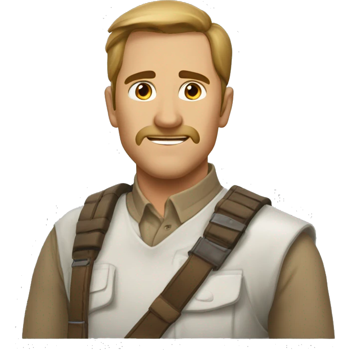 Кролик коричневый с сердечками в глазах emoji
