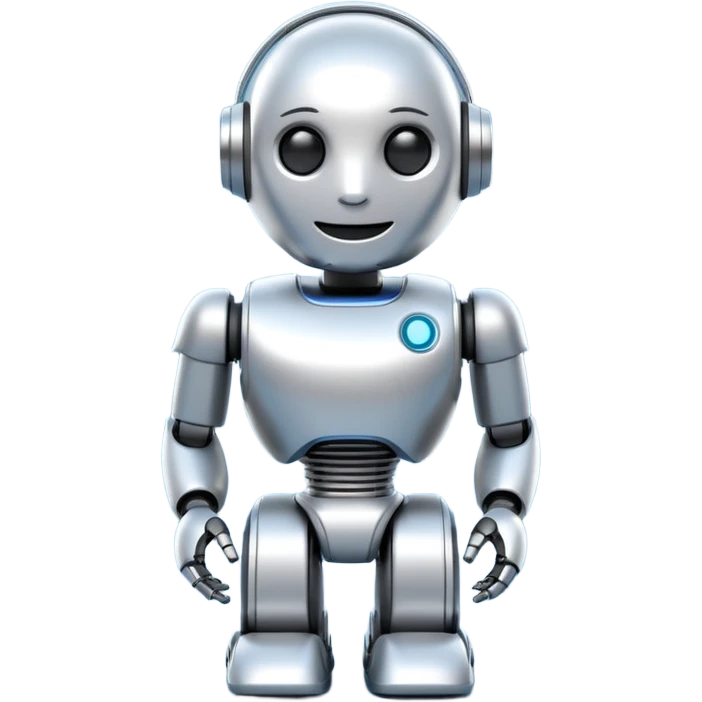 3D AI Robot Mascot - Chatbot Iconemoji emoji