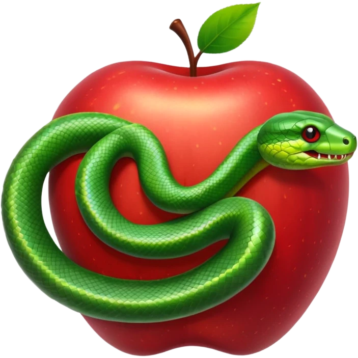 Snake apple emoji