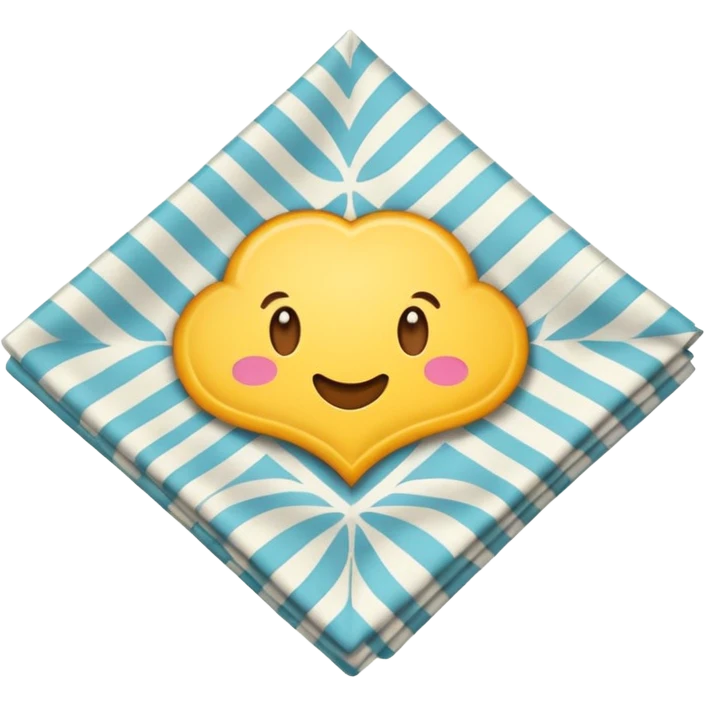 patterned napkin emoji