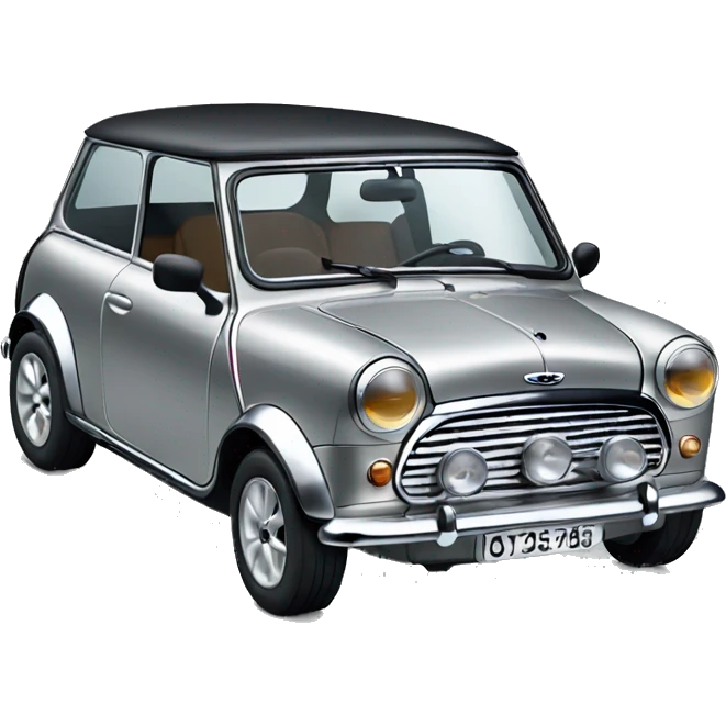 Silver mini cooper emoji