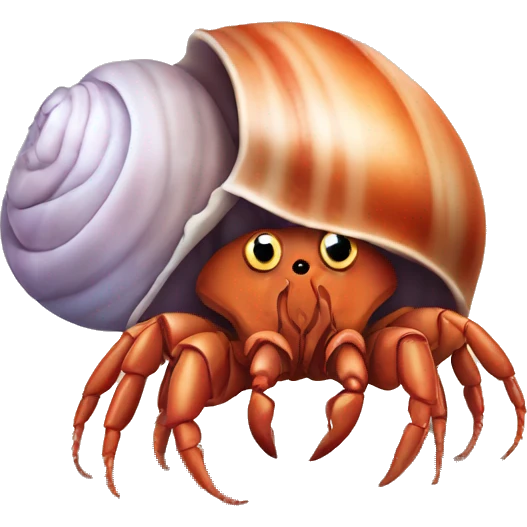 Hermit crab emoji
