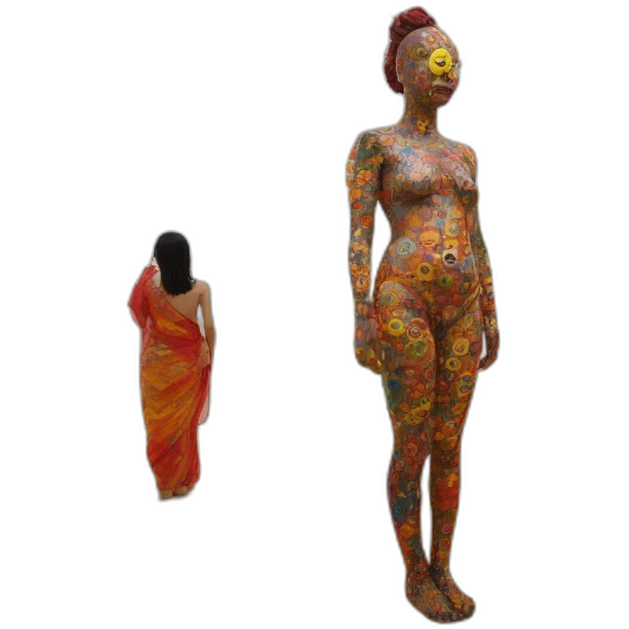 body-painted macro installation macrophotography piece as NYC as shot floor-to-ceiling,. in navel japanese-sari pawg-art MoMa, emoji