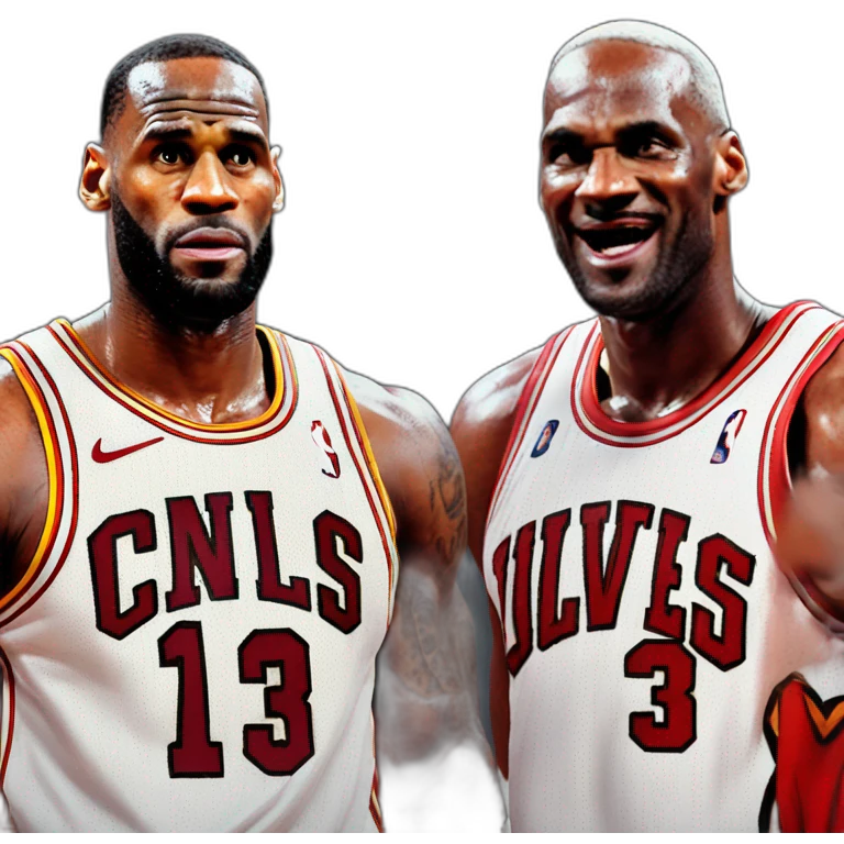 Lebron james vs Michael Jordan emoji