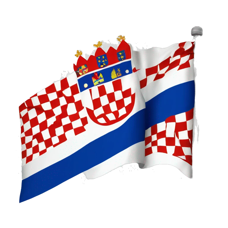 Flag of the Croatian Republic of Herzeg-Bosnia emoji