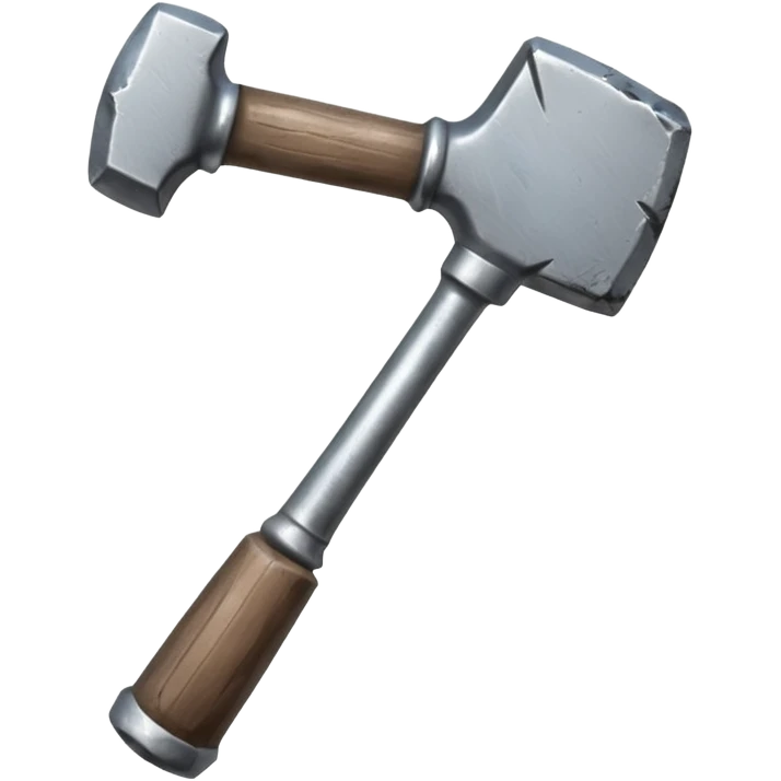 hand holding a hammer emoji