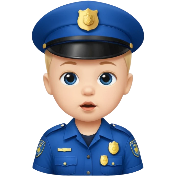 baby police with teat in mouth emoji