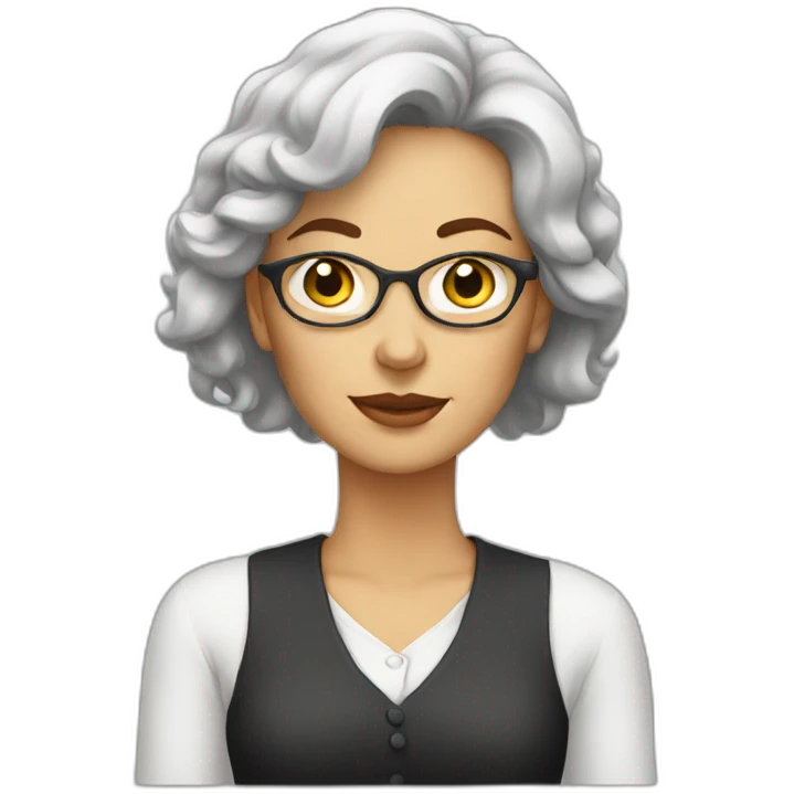 White woman writer emoji