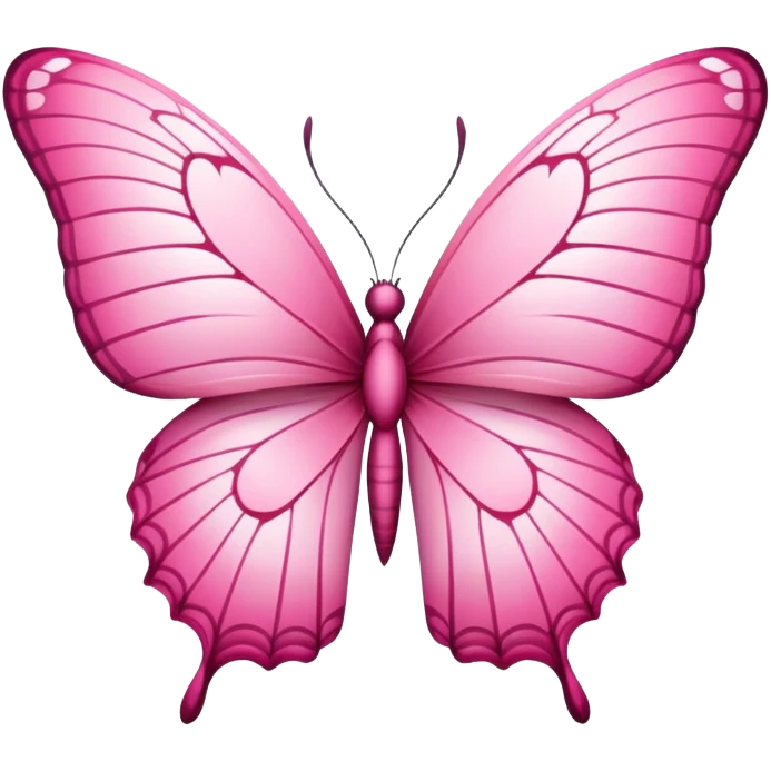 Pink butterfly  emoji