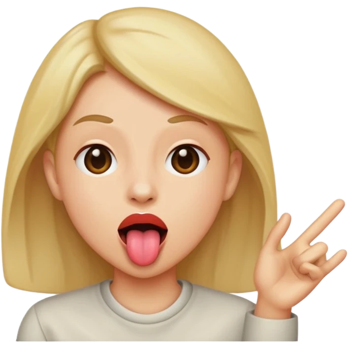 Tounge out swayinv emoji