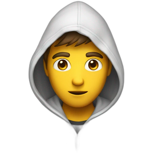 A mystery guy in hoodie emoji