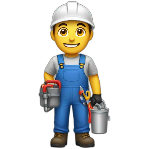 indoor export worker electrcity plumber emoji