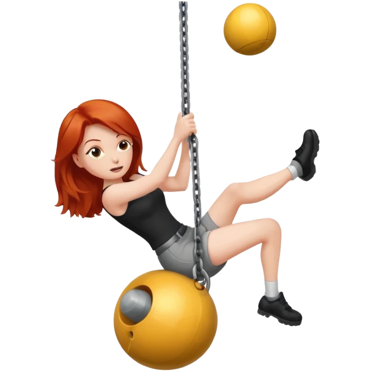 Redheaded wrecking ball emoji