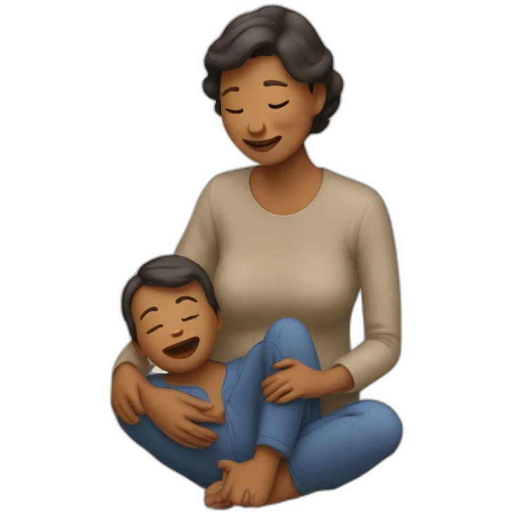 Maman qui crie sur son fils emoji