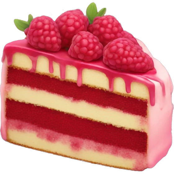 red raspberry cake emoji