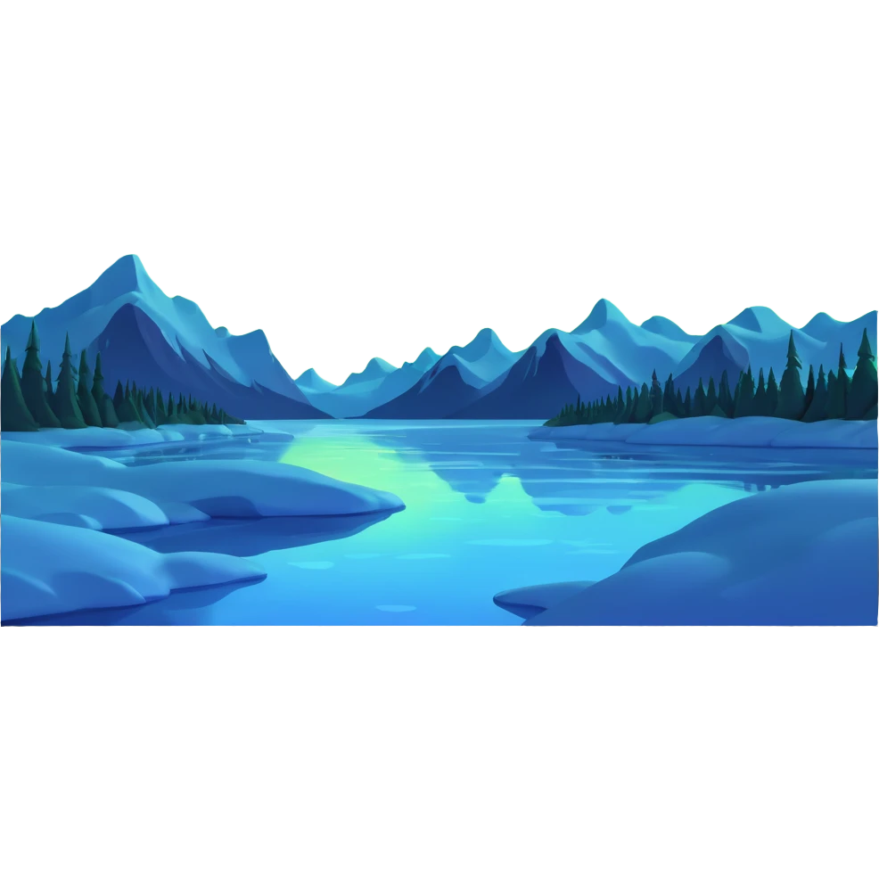 vibrant northern lights in arctic sky emoji