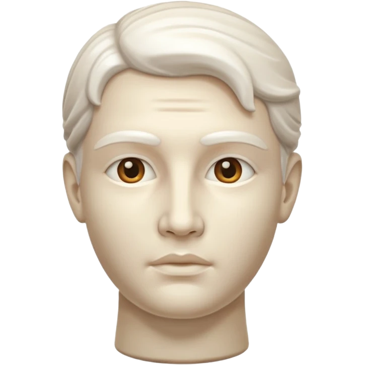 marble sculpture head emoji