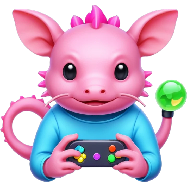Axolotl gaming emoji